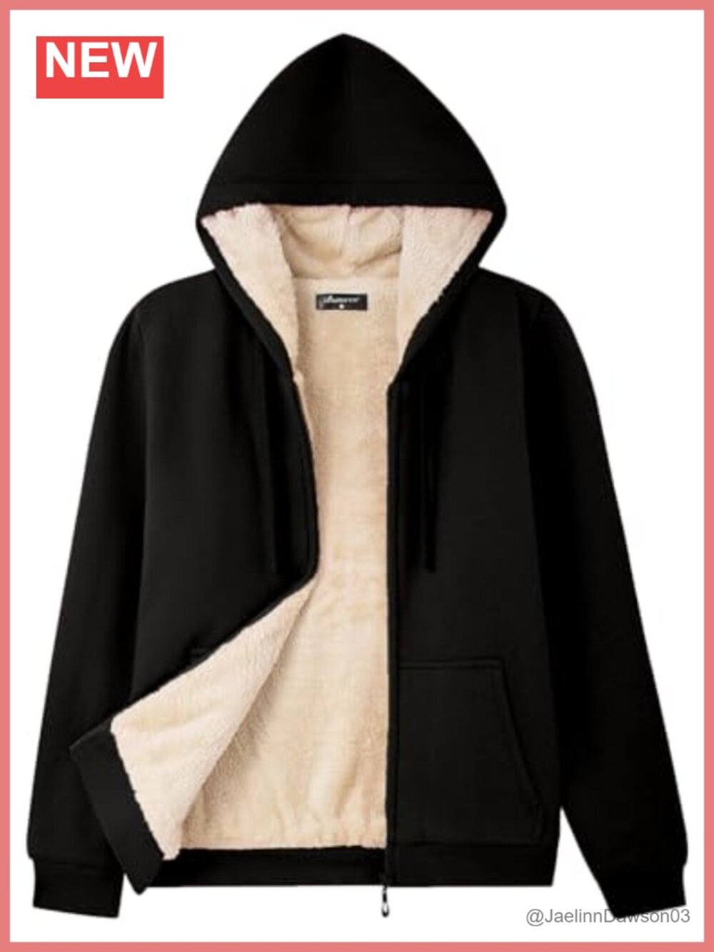 Fleece Lined Zip Up Hoodie Women Cozy Warm Sweatshirt Coat